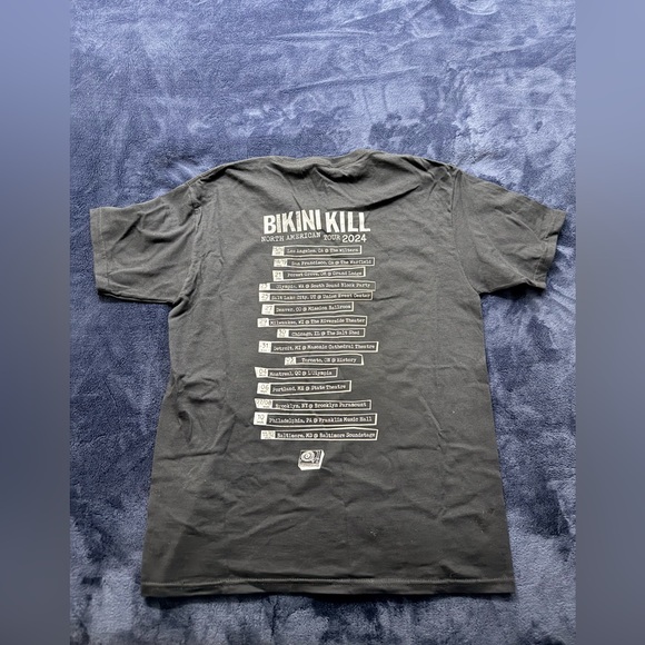 KATHLEEN HANNA 2024 Rebel Girl Tour T-Shirt Bikini Kill Youth Large /womens S - Picture 5 of 7